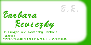 barbara reviczky business card